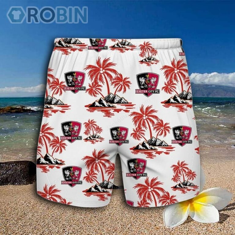 Exeter City FC Hawaiian Shirt And Shorts