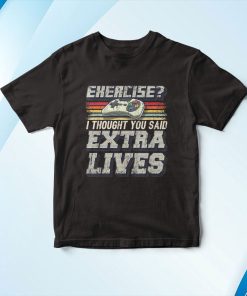 Extra Lives Funny Video Game Controller Retro Gamer Boys Shirt