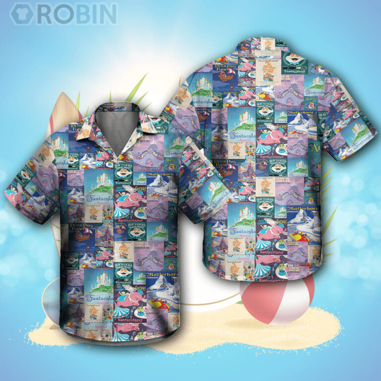 Fantasyland Disney Inspired Hawaiian Shirt