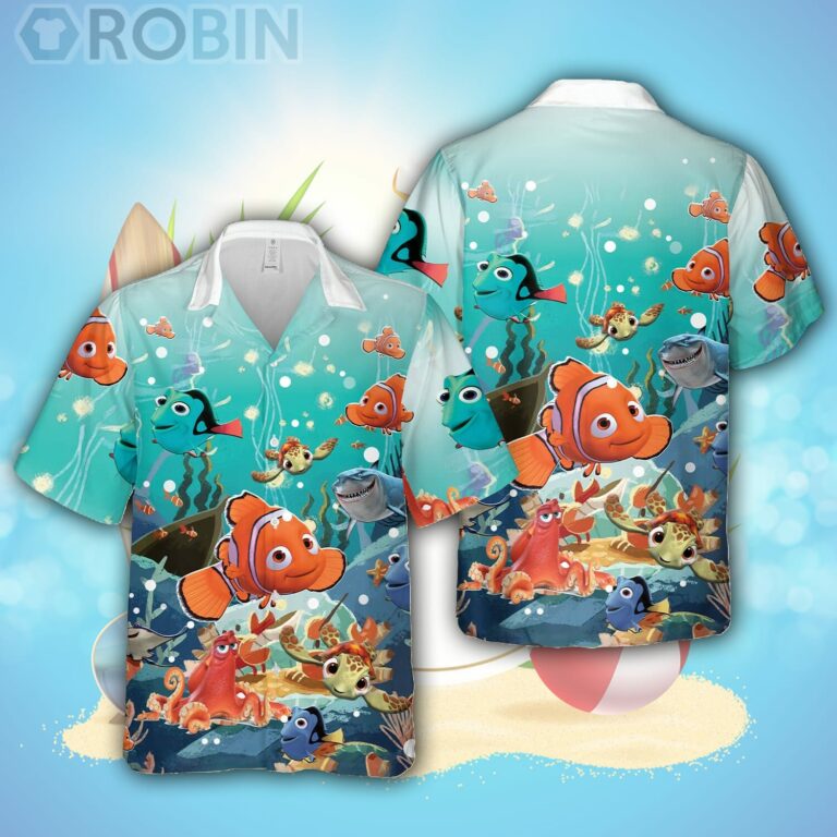 Finding Nemo Disney Hawaiian Shirt, Disney Hawaii Beach Shirt