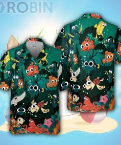 Finding Nemo Disney Hawaiian Shirt, Nemo Marlin Dory Crush Shirt