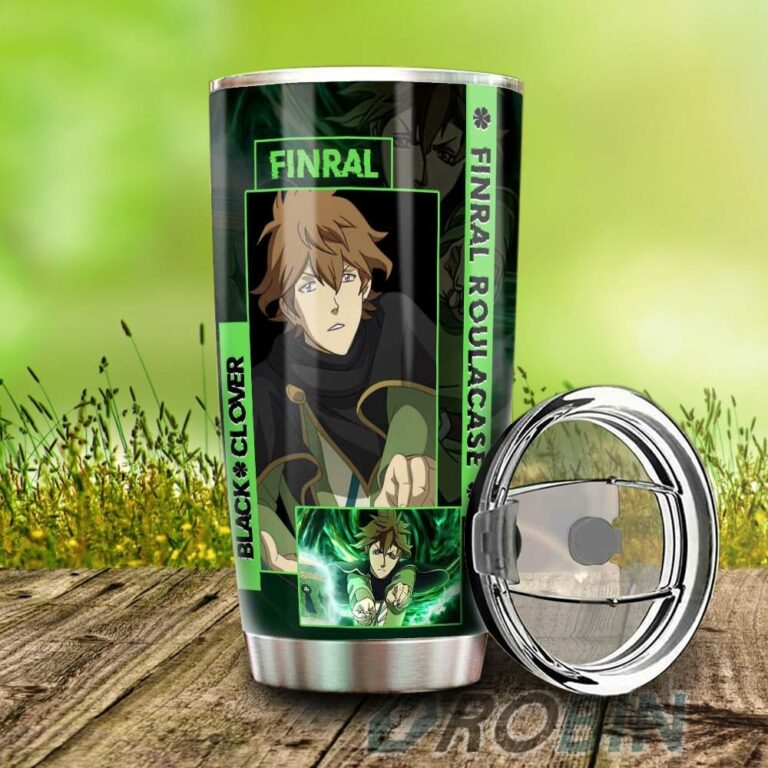 Finral Roulacase Stainless Steel Tumbler Cup Custom Black Clover Anime