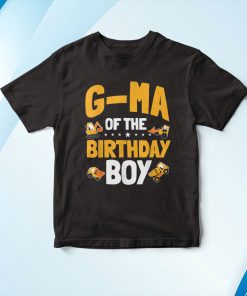G-Ma Of The Birthday Boy Construction Worker Bday Party Shirt