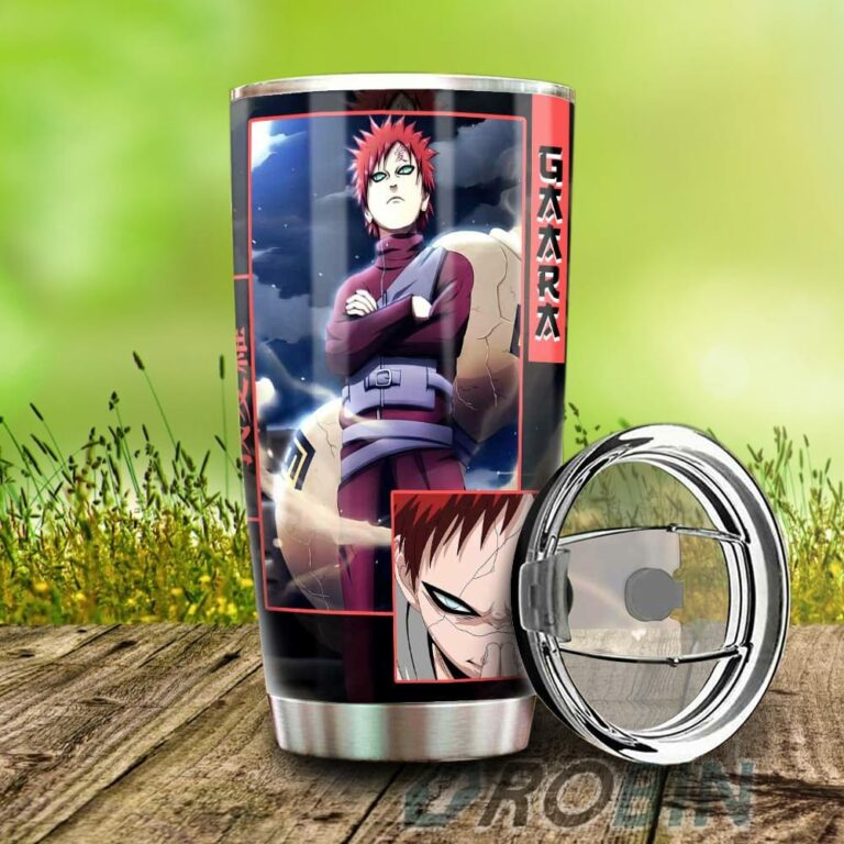 Gaara Stainless Steel Tumbler Cup Custom Anime