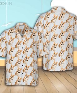Gentleman Corgi Casual Button Down Hawaiian Shirt, Best Corgi And Women Gentleman Corgi Casual Button Down Hawaiian Shirt, Best Corgi And Women
