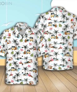 German Shepherd Beach Summer Pattern Shirt