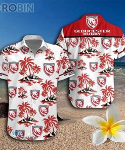 Gloucester Rugby 3D Hawaiian Shirt And Shorts