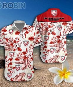 Gloucester Rugby Hawaiian Shirt And Shorts