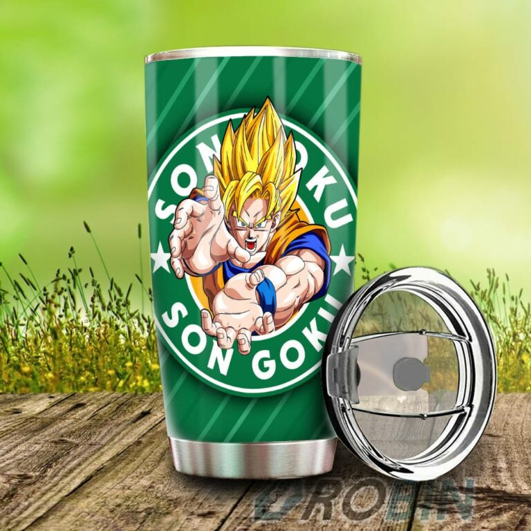 Goku SSJ Stainless Steel Tumbler Cup Custom Dragon Ball Anime