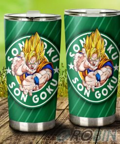 Goku SSJ Stainless Steel Tumbler Cup Custom Dragon Ball Anime