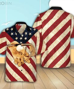 Golf Flag Vintage Casual Button Down Hawaiian Shirt Golf Flag Vintage Casual Button Down Hawaiian Shirt
