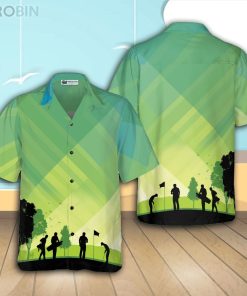 Golf Stock Illustration V2 Casual Button Down Hawaiian Shirt Golf Stock Illustration V2 Casual Button Down Hawaiian Shirt