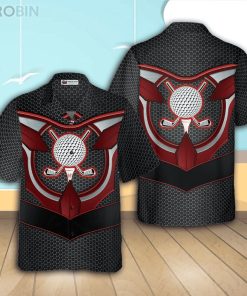 Golf Tech Style Casual Button Down Hawaiian Shirt