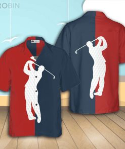 Golf Lover Casual Button Down Hawaiian Shirt