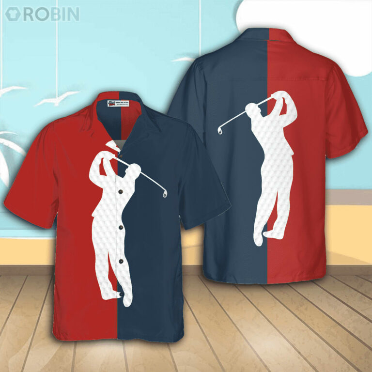 Golf Lover Casual Button Down Hawaiian Shirt