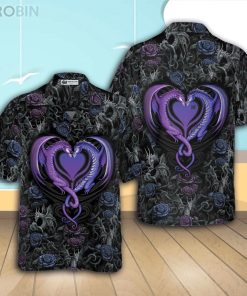 Gothic Dragon Lover Casual Button Down Shirt