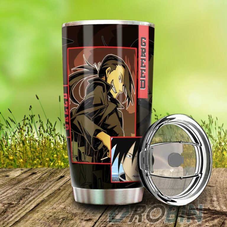 Greed Stainless Steel Tumbler Cup Custom Fullmetal Alchemist Anime
