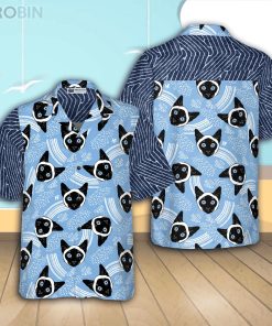 Grumpy Cat Casual Button Down Hawaiian Shirt
