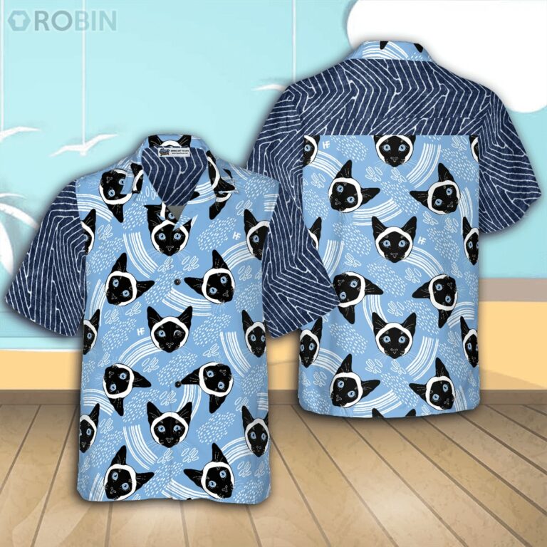 Grumpy Cat Casual Button Down Hawaiian Shirt