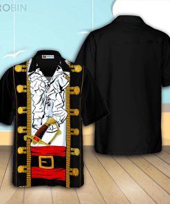 Halloween Pirate Costume Casual Button Down Hawaiian Shirt