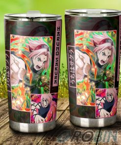 Haruno Sakura Stainless Steel Tumbler Cup Custom Anime
