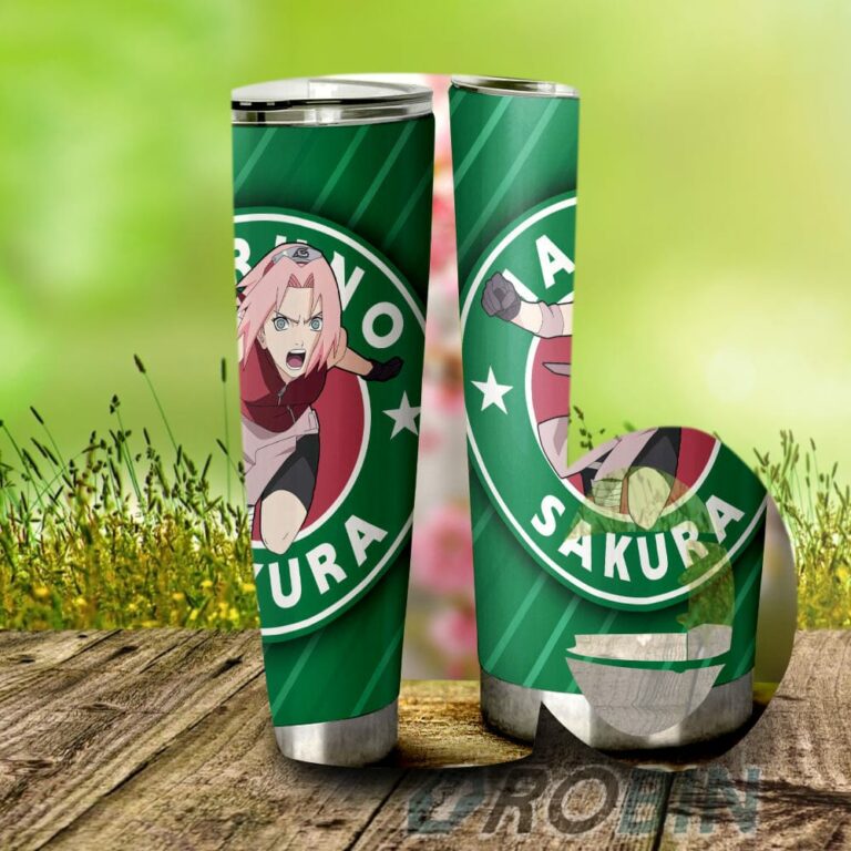 Haruno Sakura Stainless Steel Tumbler Cup Custom Naruto Anime
