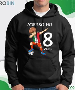 Bambino 8 Compleanno Bambini & Calcio Italia – Regalo Di 8 Anni Maglietta