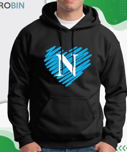 Cuore Azzurro Napoli Regalo Per Tifosi Squadra Del Napoli Maglietta