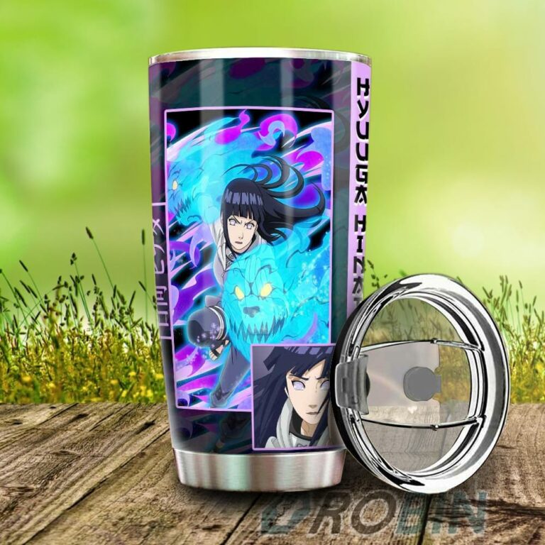 Hyuuga Hinata Stainless Steel Tumbler Cup Custom Anime