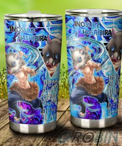 Inosuke Hashibira Stainless Steel Tumbler Cup Custom Demon Slayer Anime