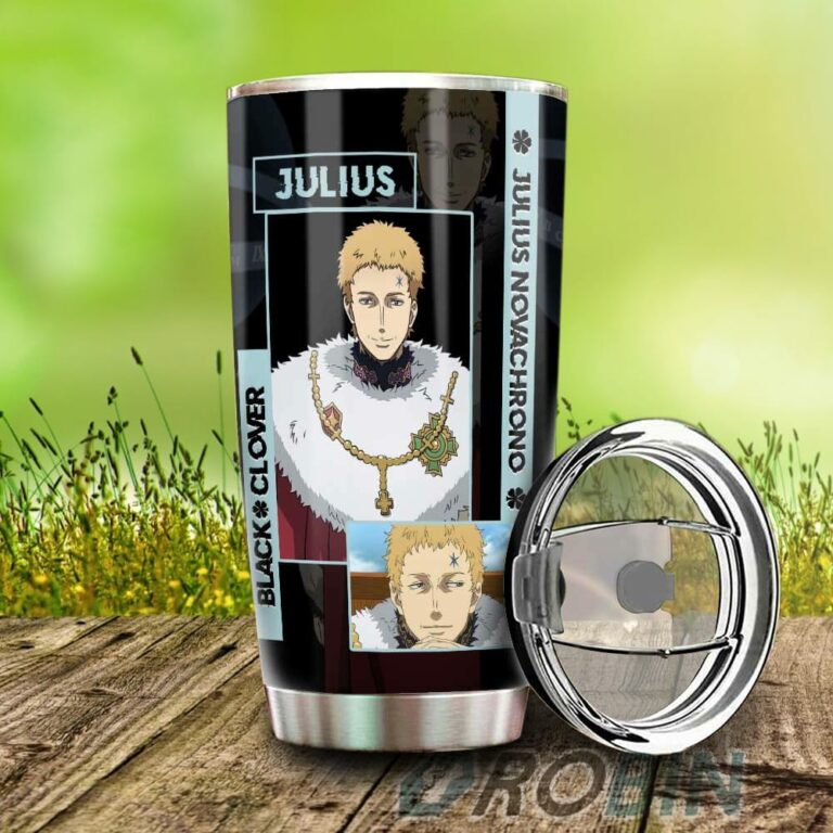 Julius Novachrono Stainless Steel Tumbler Cup Custom Black Clover Anime