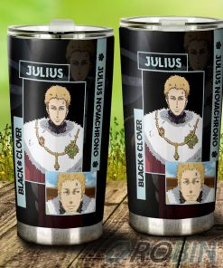 Julius Novachrono Stainless Steel Tumbler Cup Custom Black Clover Anime