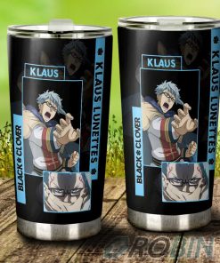 Klaus Lunettes Stainless Steel Tumbler Cup Custom Black Clover Anime