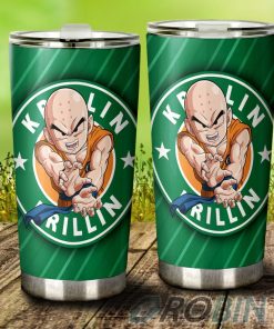 Krillin Stainless Steel Tumbler Cup Custom Dragon Ball Anime Krillin Stainless Steel Tumbler Cup Custom Dragon Ball Anime