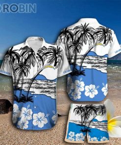 Los Angeles Chargers Hawaiian Shirt And Shorts