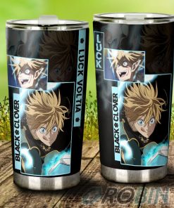 Luck Voltia Stainless Steel Tumbler Cup Custom Black Clover Anime