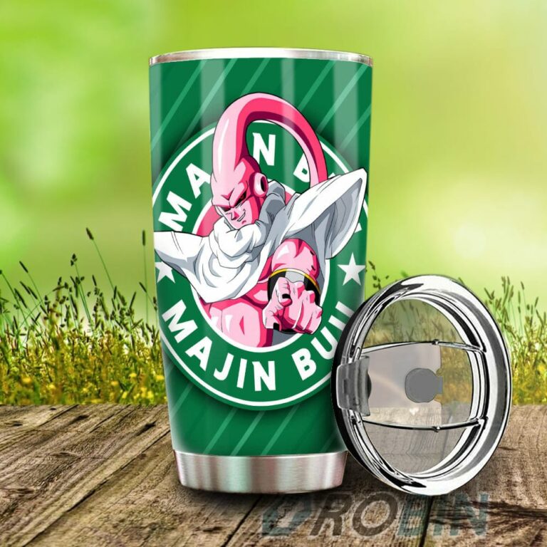 Majin Buu Stainless Steel Tumbler Cup Custom Dragon Ball Anime