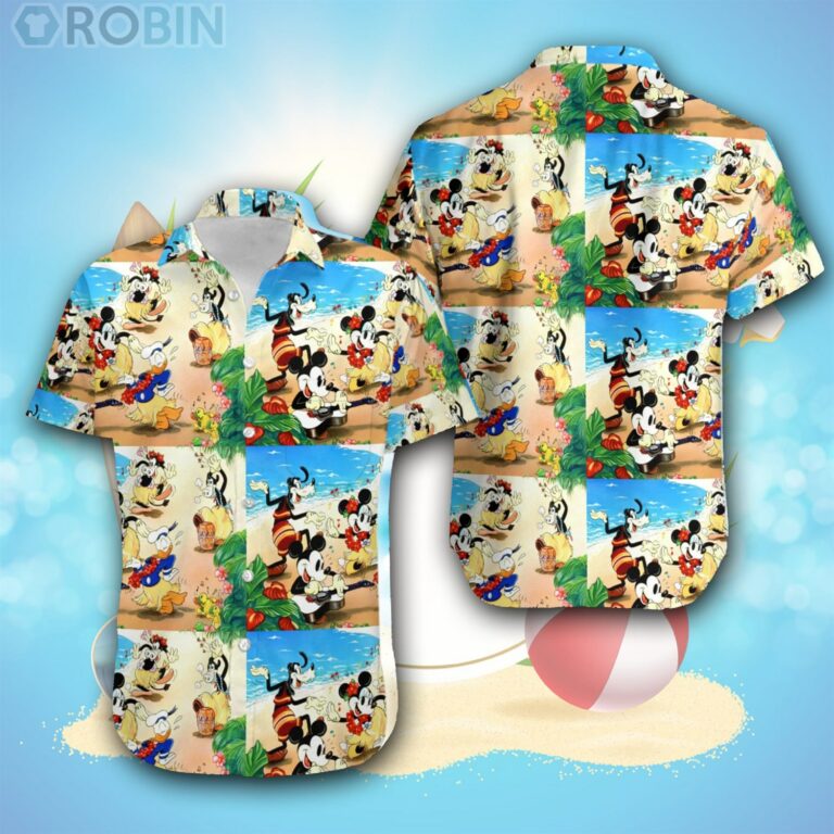 Mickey Mouse & Friends Collage Disney Hawaiian Shirt