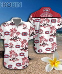 Montreal Canadiens Hawaiian Shirt And Shorts Montreal Canadiens Hawaiian Shirt And Shorts