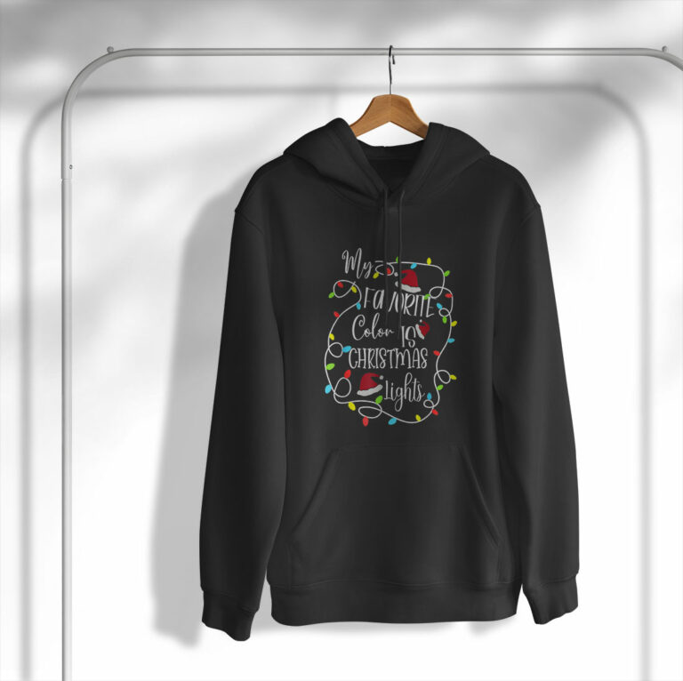 My Favorite Color Is Christmas Lights Funny Xmas Gift Shirt