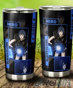 Nero Stainless Steel Tumbler Cup Custom Black Clover Anime Nero Stainless Steel Tumbler Cup Custom Black Clover Anime
