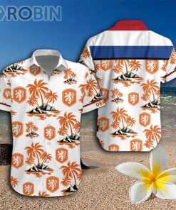 Netherlands National Football Team Hawaiian Shirt And Shorts Netherlands National Football Team Hawaiian Shirt And Shorts