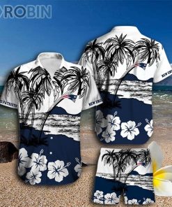 New England Patriots Hawaiian Shirt And Shorts New England Patriots Hawaiian Shirt And Shorts