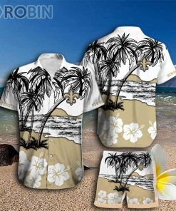 New Orleans Saints Hawaiian Shirt And Shorts New Orleans Saints Hawaiian Shirt And Shorts