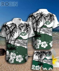 New York Jets Hawaiian Shirt And Shorts