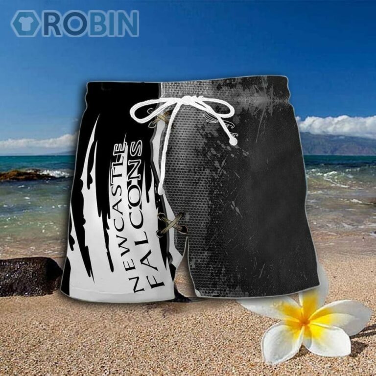 Newcastle Falcons Pattern Hawaiian Shirt And Shorts
