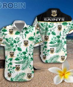 Northampton Saints Hawaiian Shirt And Shorts
