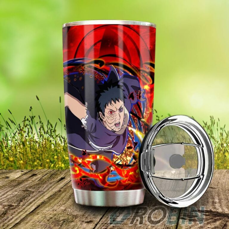 Obito Stainless Steel Tumbler Cup Custom Sharingan Eye