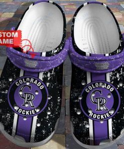Personalized Name Colorado Rockies Crocs
