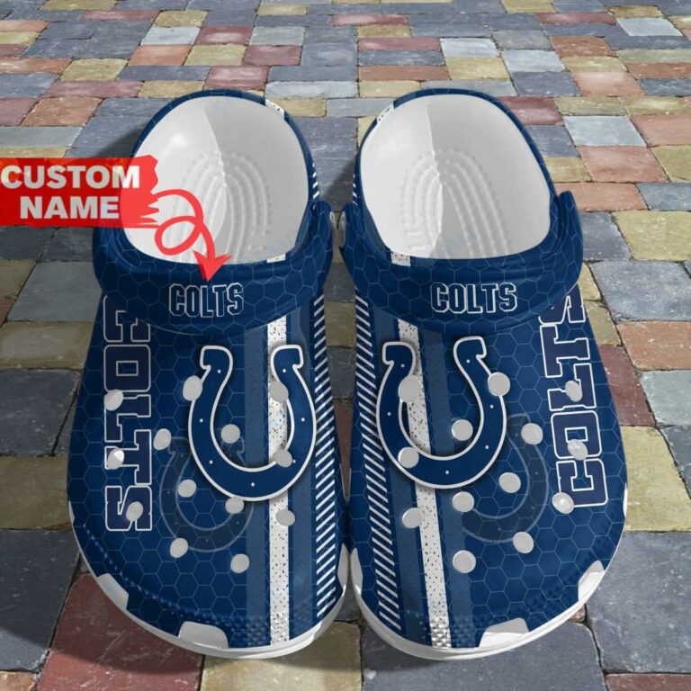 Personalized NFL Football Indianapolis Colts Crocs - RobinPlaceFabrics